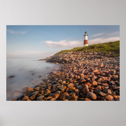 Lighthouses  Montauk Point Long Island Poster