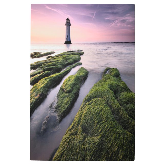 Lighthouses | New Brighton Lighthouse, UK Metal Print (Front)