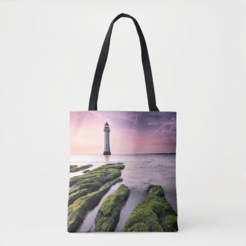 Lighthouses  New Brighton Lighthouse UK Tote Bag