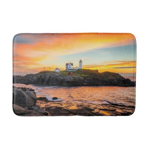 Lighthouses  Nubble Lighthouse Maine Bath Mat