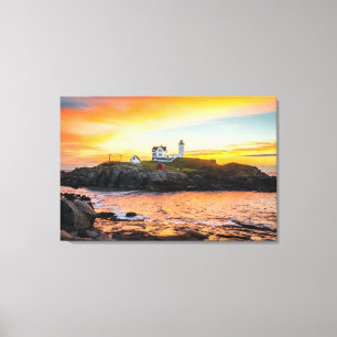 Lighthouses Nubble Lighthouse Maine Canvas Print