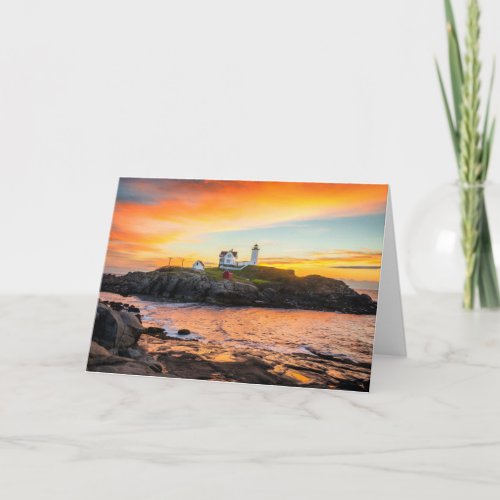 Lighthouses  Nubble Lighthouse Maine Card