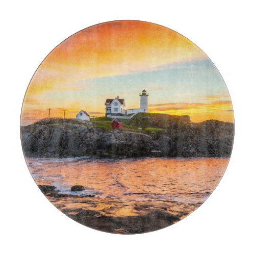 Lighthouses  Nubble Lighthouse Maine Cutting Board