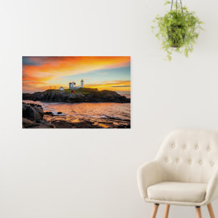 Lighthouses   Nubble Lighthouse Maine Foam Board