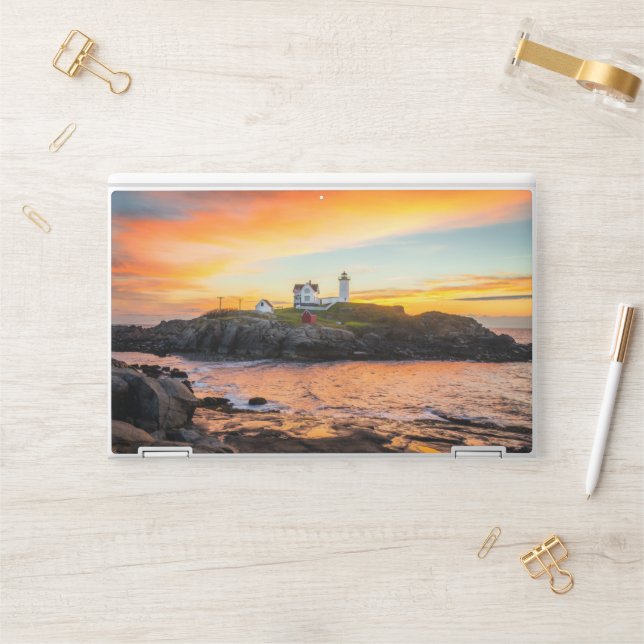Lighthouses | Nubble Lighthouse Maine HP Laptop Skin (Desk)