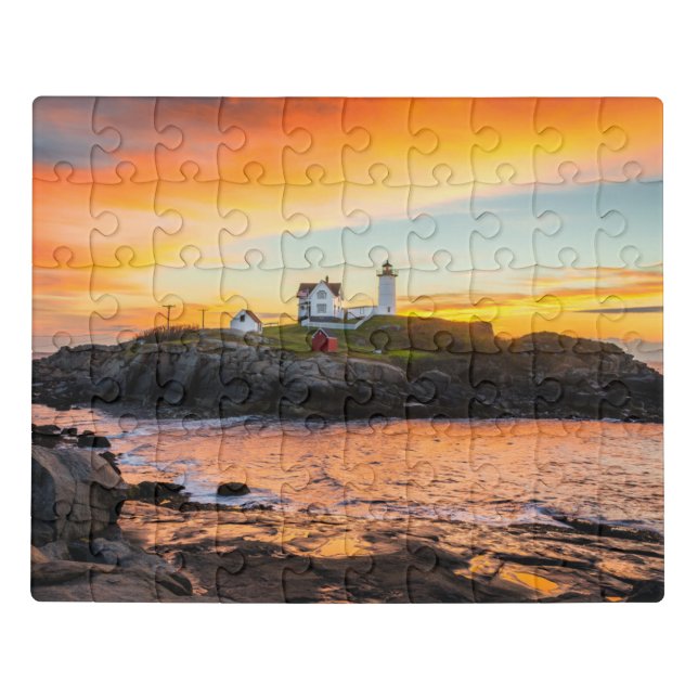 Lighthouses | Nubble Lighthouse Maine Jigsaw Puzzle (Puzzle Horizontal)