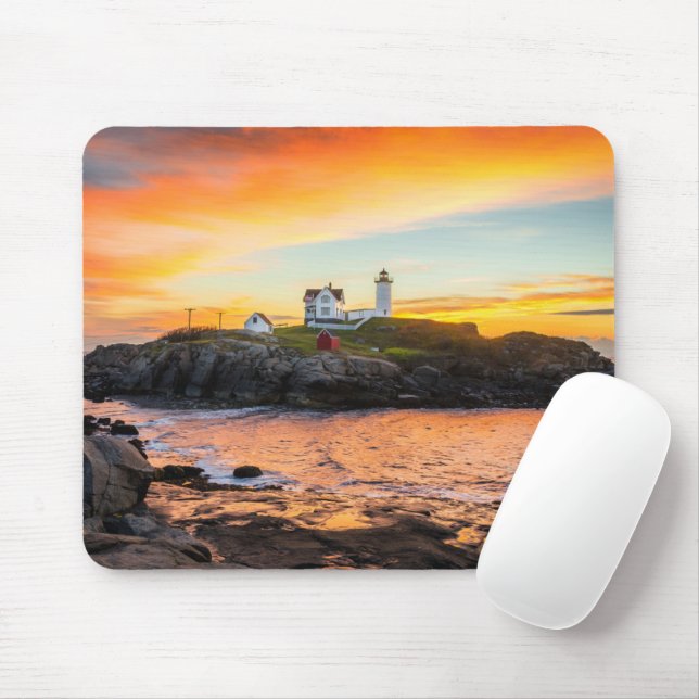 Lighthouses | Nubble Lighthouse Maine Mouse Pad (With Mouse)