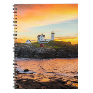 Lighthouses Nubble Lighthouse Maine Notebook