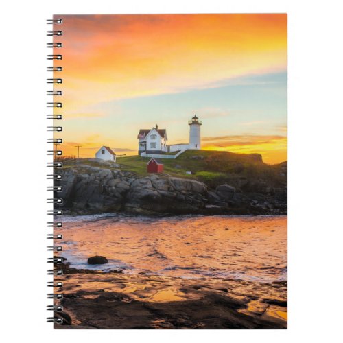 Lighthouses  Nubble Lighthouse Maine Notebook