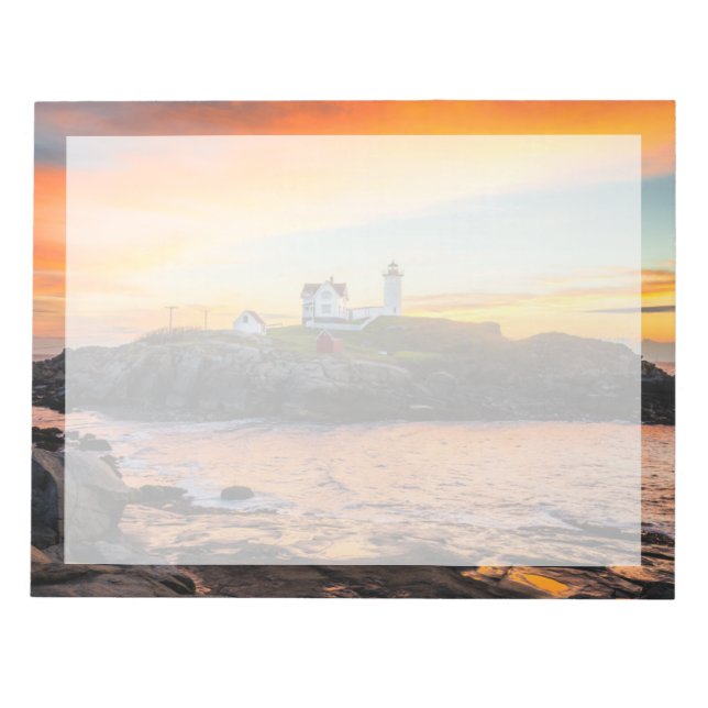Lighthouses | Nubble Lighthouse Maine Notepad (Front)