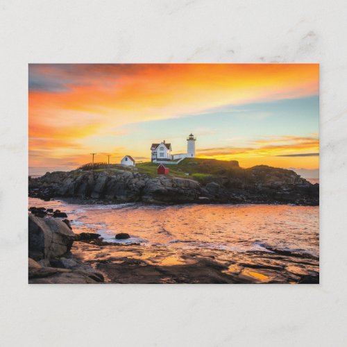 Lighthouses  Nubble Lighthouse Maine Postcard