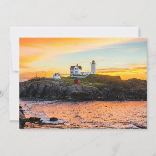 Lighthouses  Nubble Lighthouse Maine Thank You Card