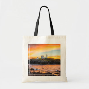 Lighthouses Nubble Lighthouse Maine Tote Bag