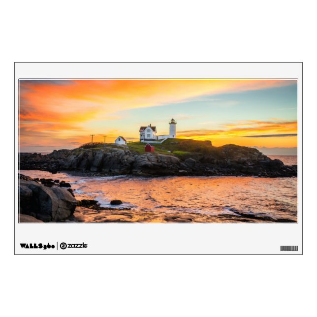 Lighthouses | Nubble Lighthouse Maine Wall Decal (Front)