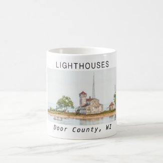 Lighthouses of Door County Coffee Mug