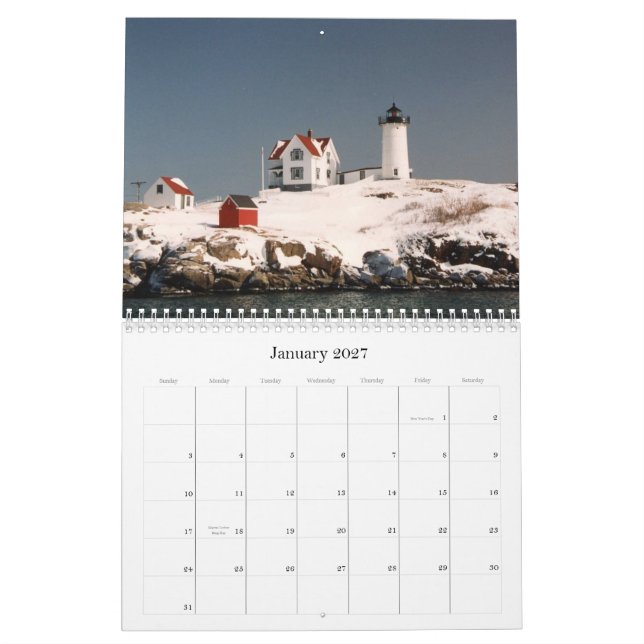 Lighthouses of Maine 2009 Calendar (Jan 2027)