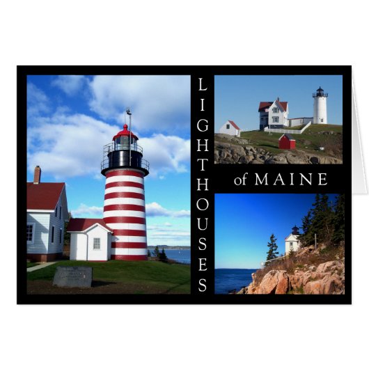 Lighthouses of Maine Cards (Front Horizontal)