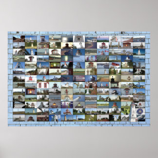 Lighthouses of Prince Edward Island Poster