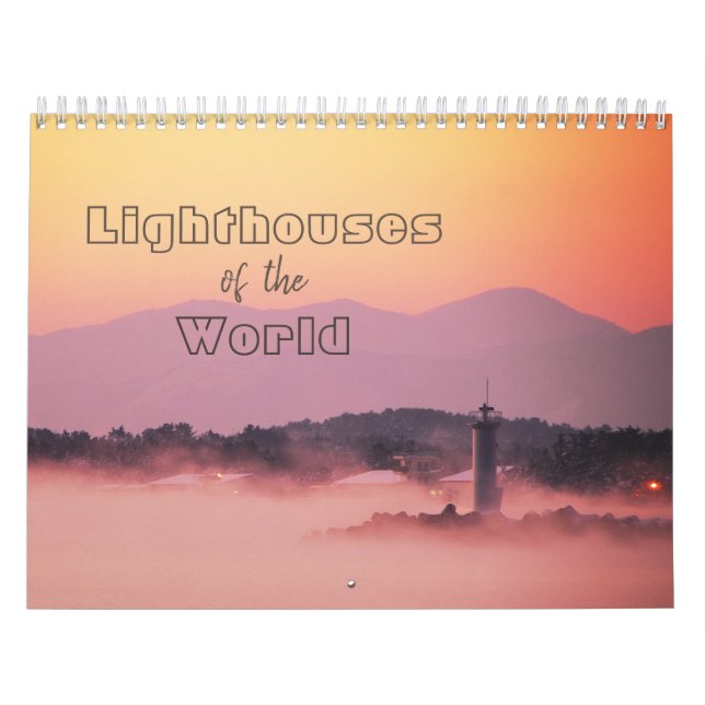 Lighthouses of the World 12-Month Calendar (Cover)