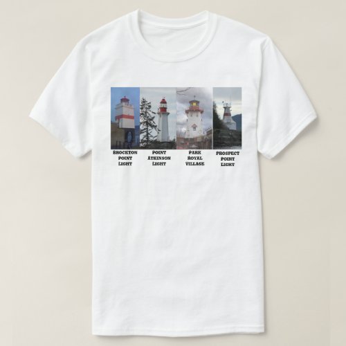 Lighthouses of Vancouver Metro area T_Shirt 