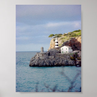 Lighthouses on the Sea Poster