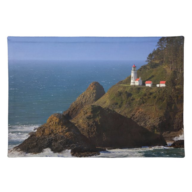Lighthouses | Oregon Coast Lighthouse Cloth Placemat (Front)