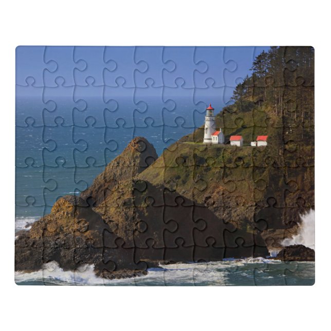 Lighthouses | Oregon Coast Lighthouse Jigsaw Puzzle (Puzzle Horizontal)
