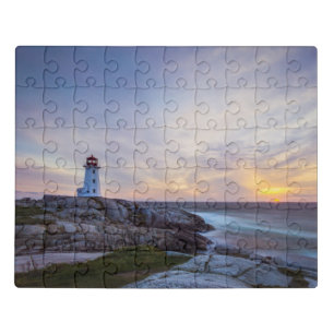Lighthouses Peggy's Cove Lighthouse Nova Scotia Jigsaw Puzzle