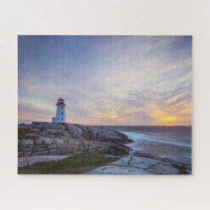 Lighthouses Peggy's Cove Lighthouse Nova Scotia Jigsaw Puzzle