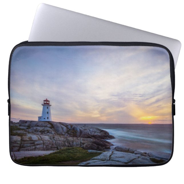 Lighthouses | Peggy's Cove Lighthouse Nova Scotia Laptop Sleeve (Front)