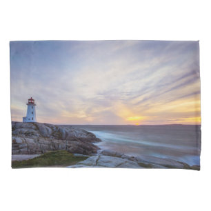 Lighthouses   Peggy's Cove Lighthouse Nova Scotia Pillow Case