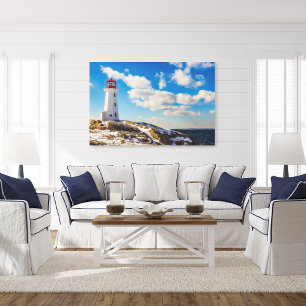 Lighthouses Peggy's Cove Nova Scotia Canvas Print