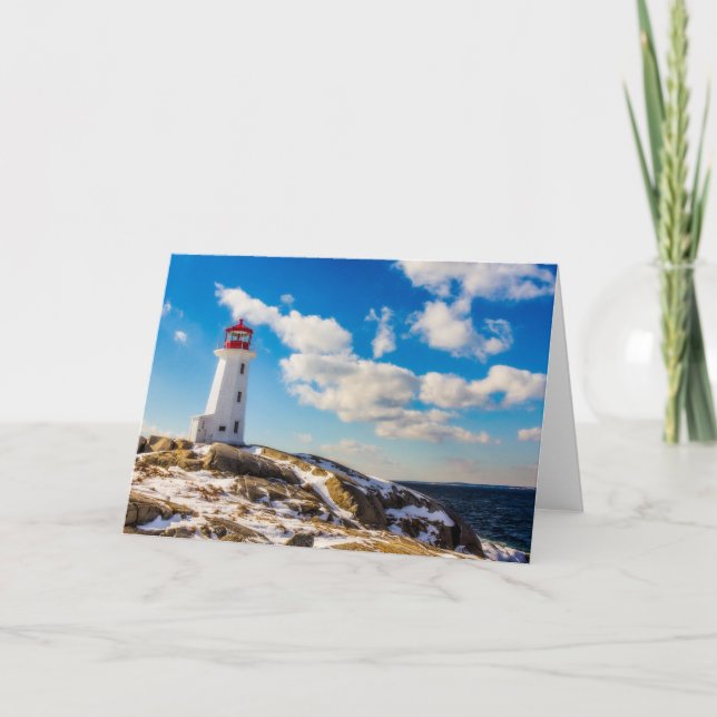 Lighthouses | Peggy's Cove Nova Scotia Card (Front)