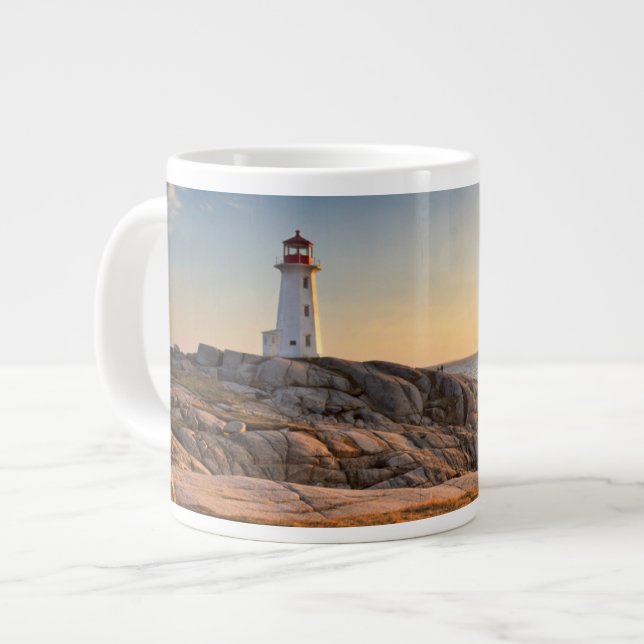 Lighthouses | Peggy's Cove Nova Scotia Giant Coffee Mug (Front Left)