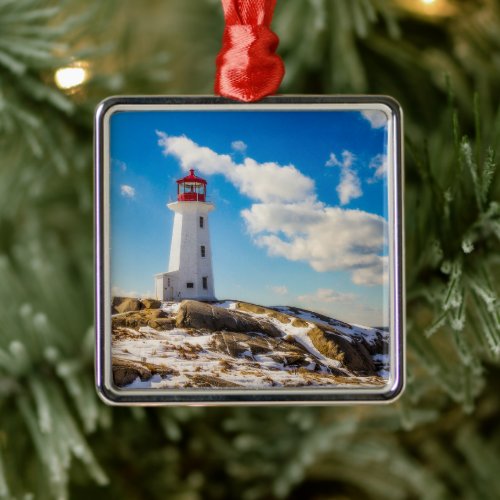 Lighthouses | Peggy's Cove Nova Scotia Metal Ornament