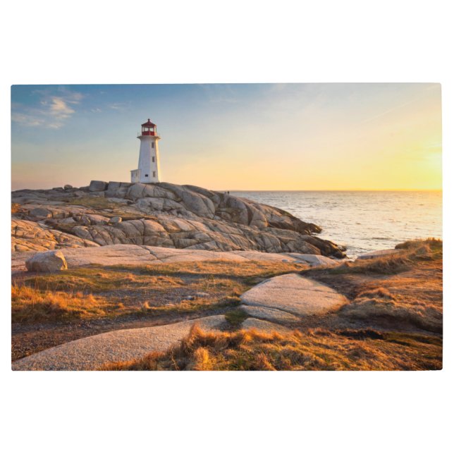 Lighthouses | Peggy's Cove Nova Scotia Metal Print (Front)