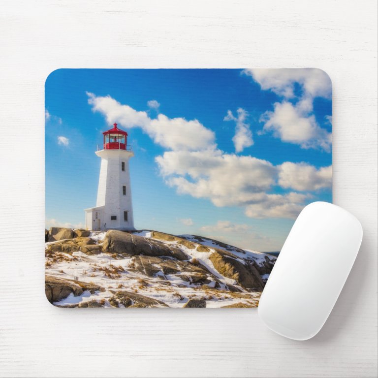 Lighthouses | Peggy&#39;s Cove Nova Scotia Mouse Pad