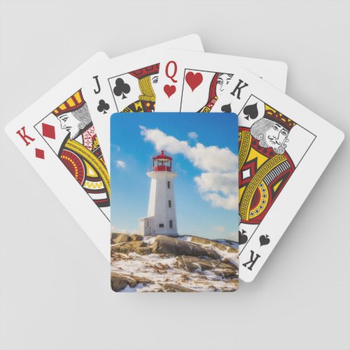 Lighthouses  Peggys Cove Nova Scotia Poker Cards
