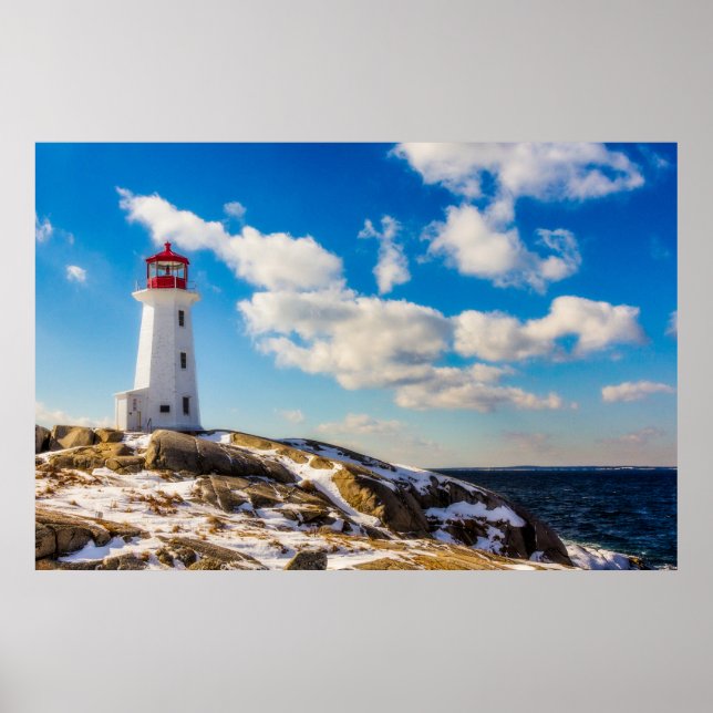 Lighthouses | Peggy's Cove Nova Scotia Poster (Front)