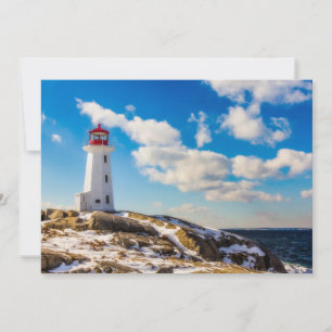 Lighthouses Peggy's Cove Nova Scotia Thank You Card