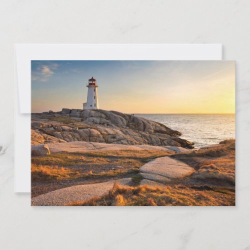 Lighthouses  Peggys Cove Nova Scotia Thank You Card