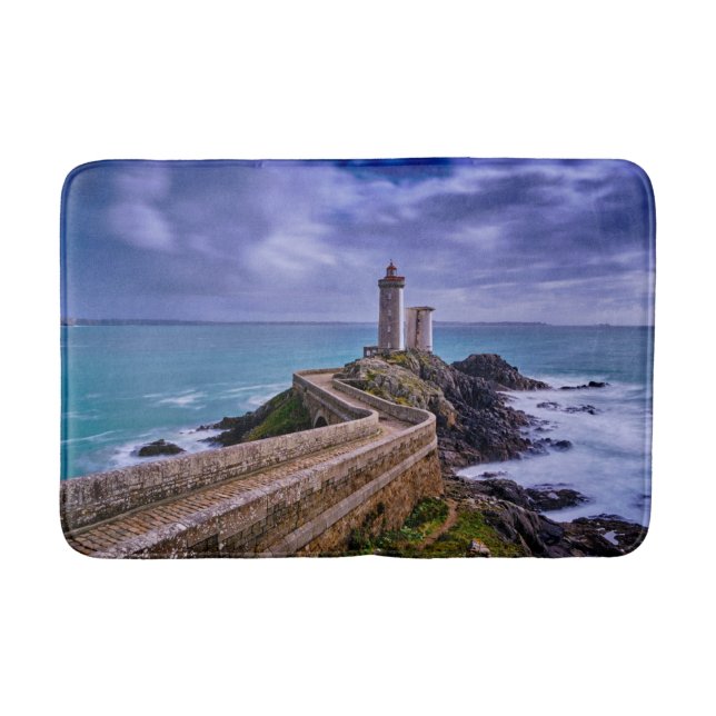 Lighthouses | Petit Minou Lighthouse France Bath Mat (Front)
