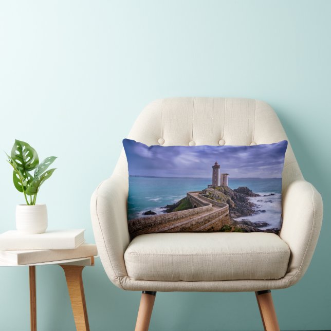 Lighthouses | Petit Minou Lighthouse France Lumbar Pillow (Chair)