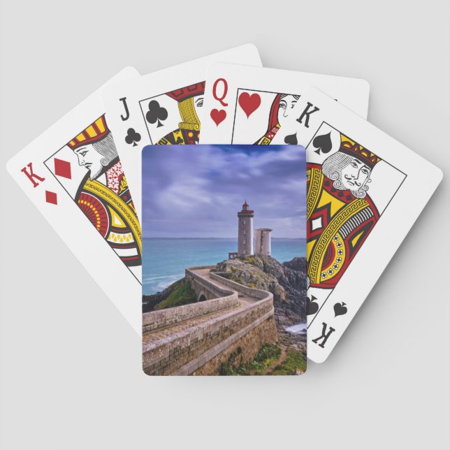 Lighthouses | Petit Minou Lighthouse France Poker Cards (Back)