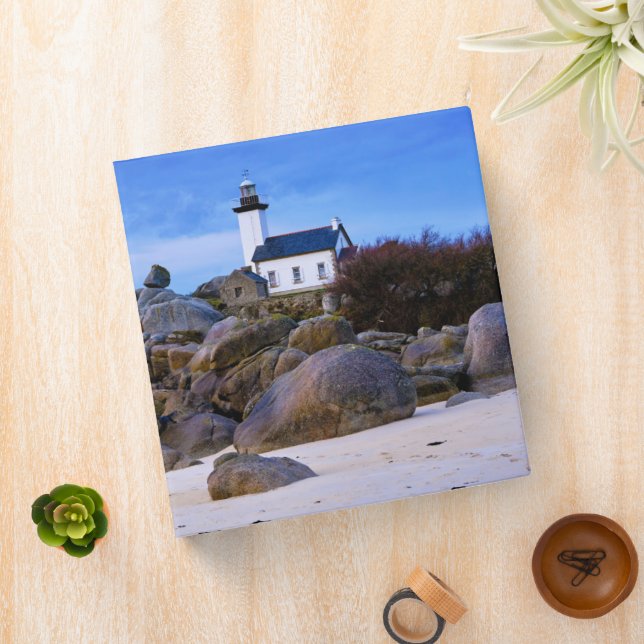 Lighthouses | Phare de Pontusval France Finistere 3 Ring Binder (In Situ)