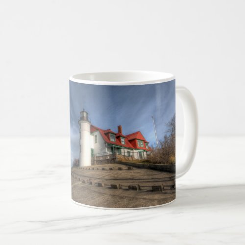 Lighthouses  Point Betsie Lake Michigan Coffee Mug