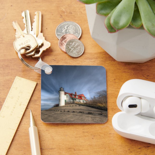 Lighthouses | Point Betsie Lake Michigan Keychain (Desk)