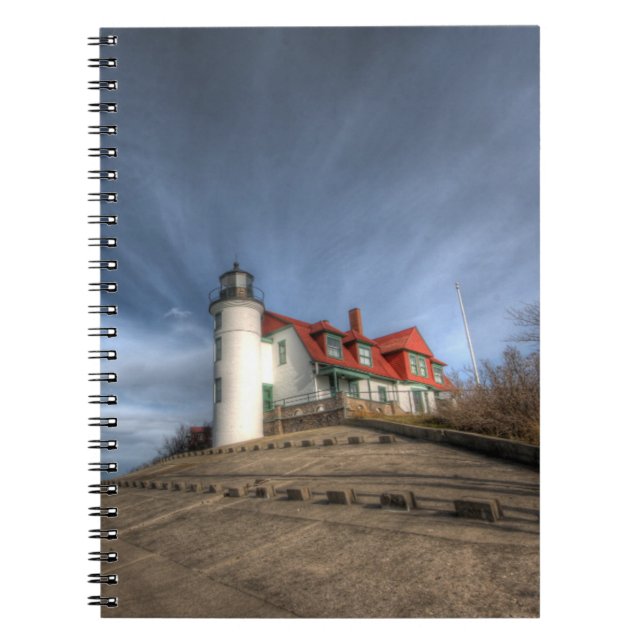 Lighthouses | Point Betsie Lake Michigan Notebook (Front)