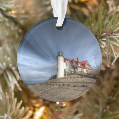 Lighthouses  Point Betsie Lake Michigan Ornament