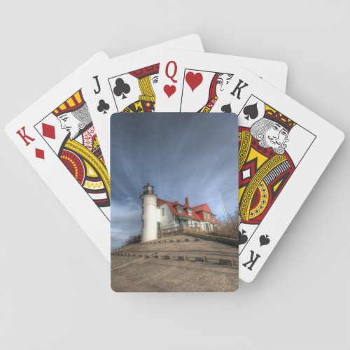 Lighthouses  Point Betsie Lake Michigan Playing Cards